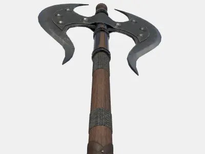 Battle Axe Low-poly 3D model Low-poly 3D model purchase