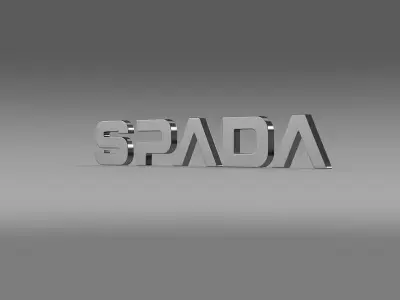 spada logo 3D model by Sergey