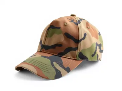 Camouflage Baseball Cap model pack Low-poly 3D model