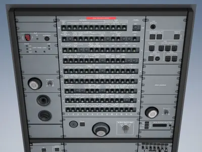 A319 A320 A321 Overhead Panel 3D model