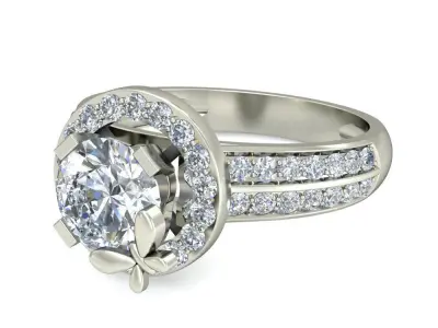 Wedding Ring  3D print model 154