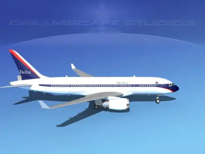 Boeing 787-8 Delta  3D model