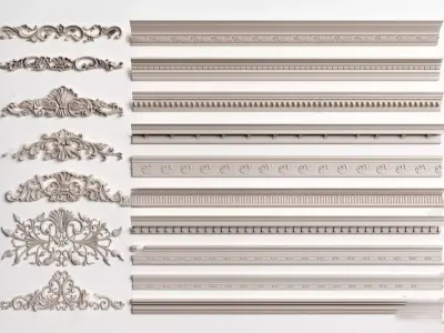 detail arch classical  2D 3D Free 3D model