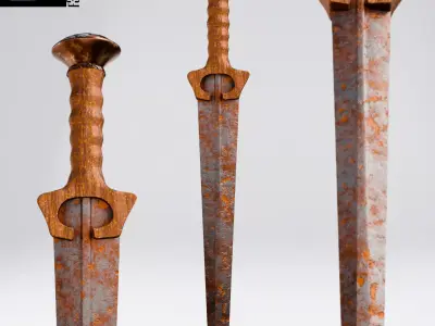 Ancient Relic Dagger 3D model