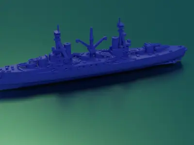 HMS Agincourt 1913 3D print model