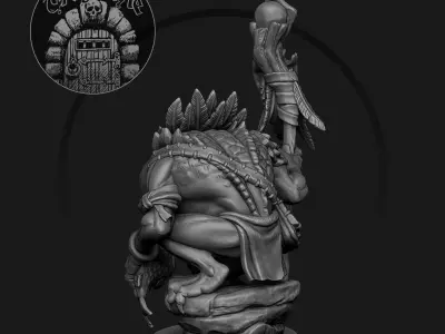 Froglin shaman 3D print model