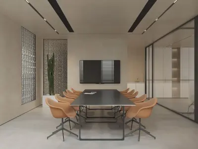  Office interior scene 39 3D model