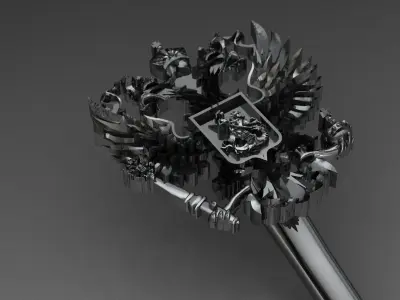 Gerb Russia 4 Russian Coat of arms 3D print model