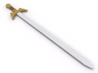 King Sword Low-poly 3D model
