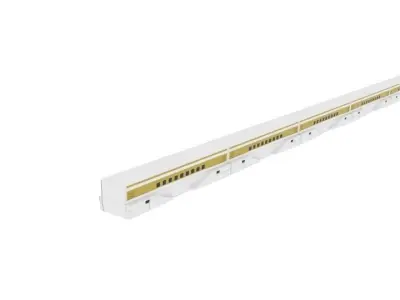 Maglev MLX 01 Goldtrans Low-poly 3D model