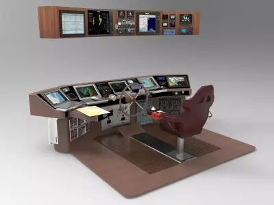 Navigation boat 3D model