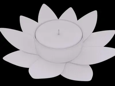 candlestick 3D model