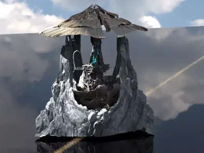 Severance mushroom rock  3D model