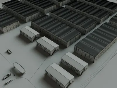 Industrial Buildings 3D model