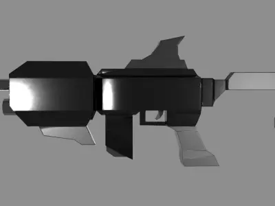 Sci-Fi Style Carbine Low-poly 3D model