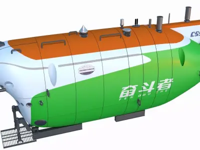 Sea Manned Submersible-Fendouzhe 3D model