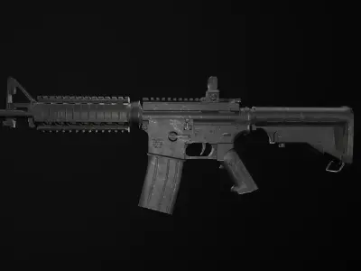 M4A1 Rifle Free low-poly 3D model buy