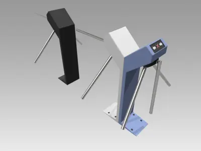 Turnstile tripod Trilock set  3D model