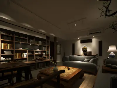 Antique shop 3D model
