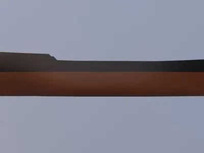 General cargo ship hull Low-poly 3D model