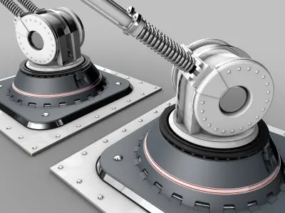 Screen Robot Arm 3D model