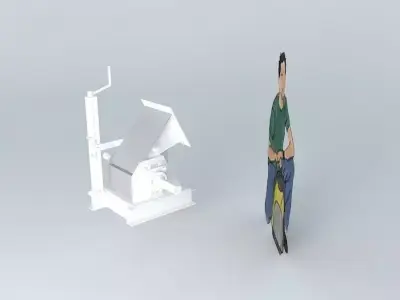 Turbine Cross-flow Free 3D model