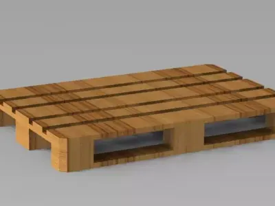 pallet wooden 3D print model