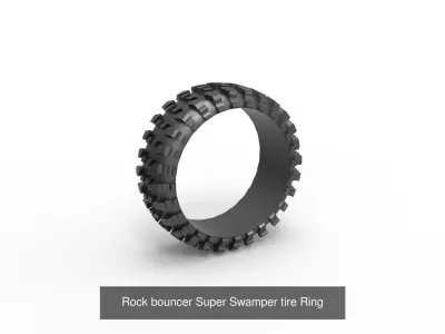 Tires stylized rings 3D Model Pack