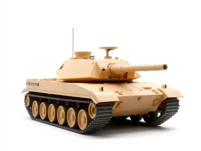 Desert Tan Tank model pack Low-poly 3D model