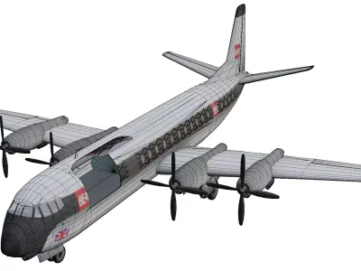 Vickers Vanguard Low-poly 3D model purchase
