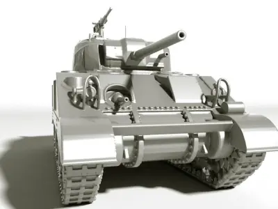 TANK M4 Sherman for Print 3D print model