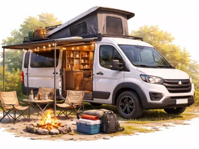 Adventure Camper Van 3D Model Realistic Travel   3D print model