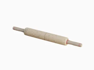 Marble Rolling Pin 02 Low-poly 3D model