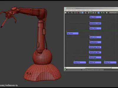 Robotic Arm Free 3D model purchase