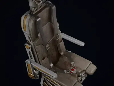  ship chair Low-poly 3D model