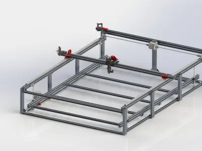 LASER CUTTING MACHINE 3D model get