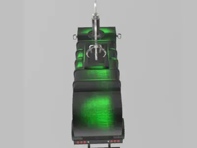 Recycle Truck Dual drive tires 3D model