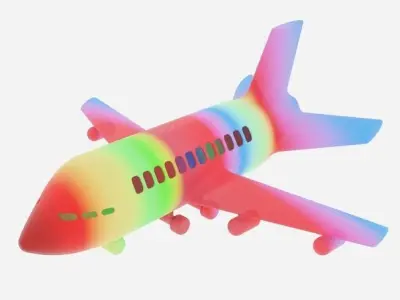 Aeroplane CFD 3D Image 3D model