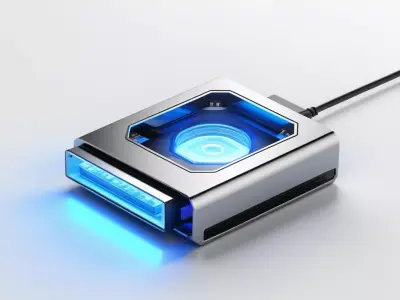 Futuristic Data Drive USB 3D model