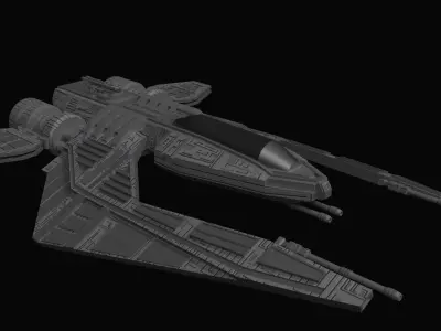 Spaceship Fighter 3D model purchase