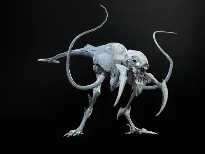 Raptor Low-poly 3D model get