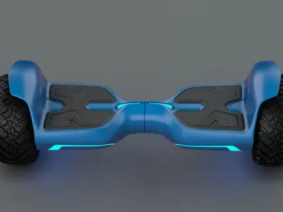 Hoverboard Low-poly 3D model purchase