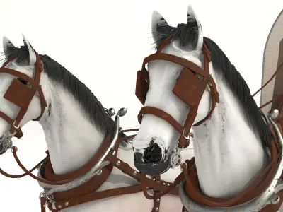 Covered Wagon 2 - 4K 3D model