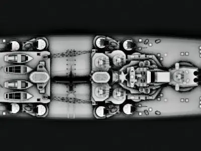 WarShip battleship 3D model
