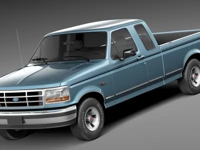 Ford F-150 Super Cab 1992-1996 3D model