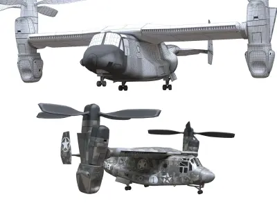 Bell Boeing V-22 Osprey 3D model by mohsenzahedi73