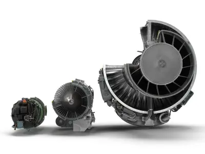 Sectioned Turbojet Engines 3D Models Collection 3D model