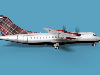 ATR  ATR-42-500 Logan Air 3D model