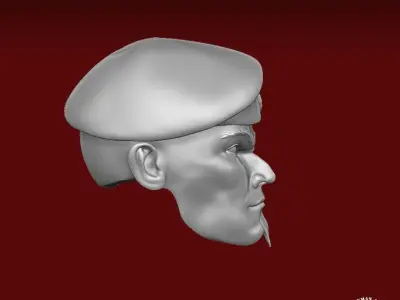 Mayhem with beret head for action figures 3D print model