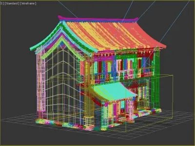 Ancient buildings Chinese ancient architecture 3D model purchase